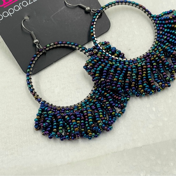 Paparazzi Iridescent Hoop Earring - Picture 3 of 8